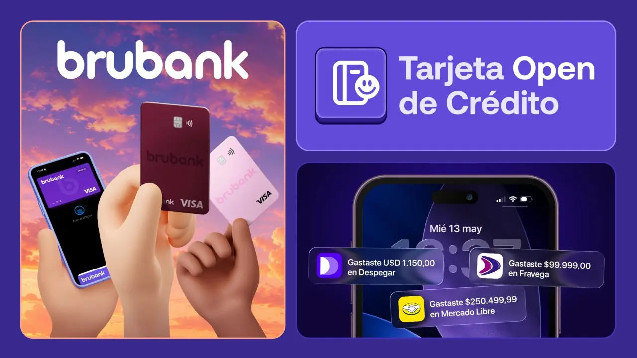 💳 Brubank lanza la Tarjeta Open: crédito con garantía en dólares para fomentar la inclusión