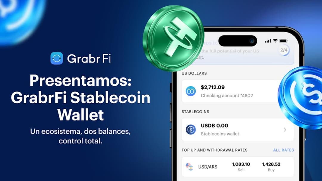 💳 GrabrFi lanza en Argentina wallet integrada con cuentas en EE.UU. y stablecoins