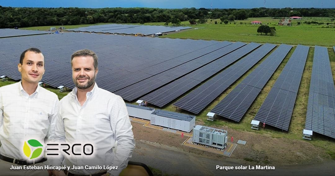 💰 ☀️ Erco Energy recibe crédito de $25.000 millones de Bancolombia para potenciar su parque solar